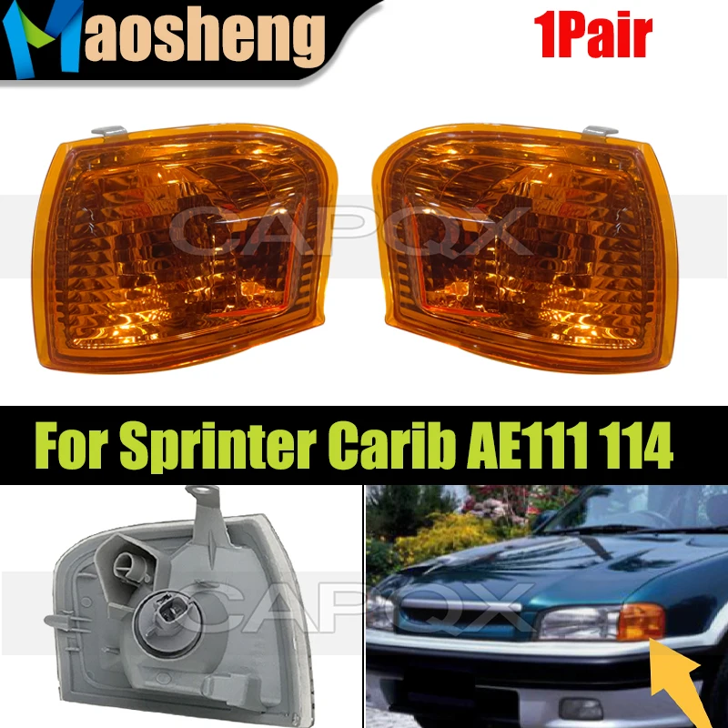 1Pair Front Corner Light Turn Signal LampFor Sprinter Carib AE111 AE114 1999-2001
1Pair Front Corner Light Turn Signal LampFor Sprinter Carib AE111 AE114 1999-2001