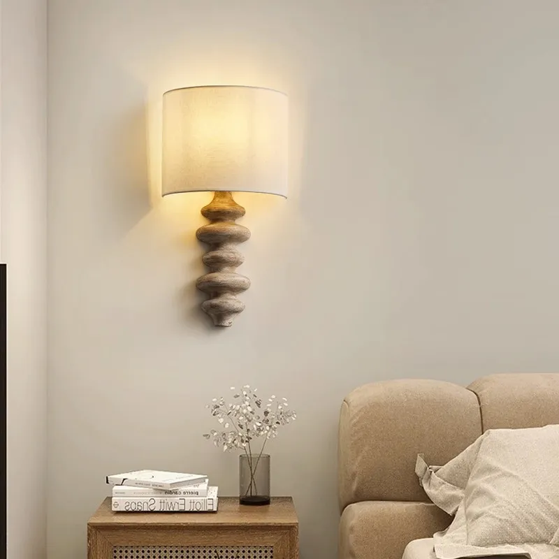 American Style Retro Wall Lamps Wooden Textile Crafts LED Wall Sconces Bedroom Corridor Parlour Nightstand Atmosphere Luminaires
American Style Retro Wall Lamps Wooden Textile Crafts LED Wall Sconces Bedroom Corridor Parlour Nightstand Atmosphere Luminaires