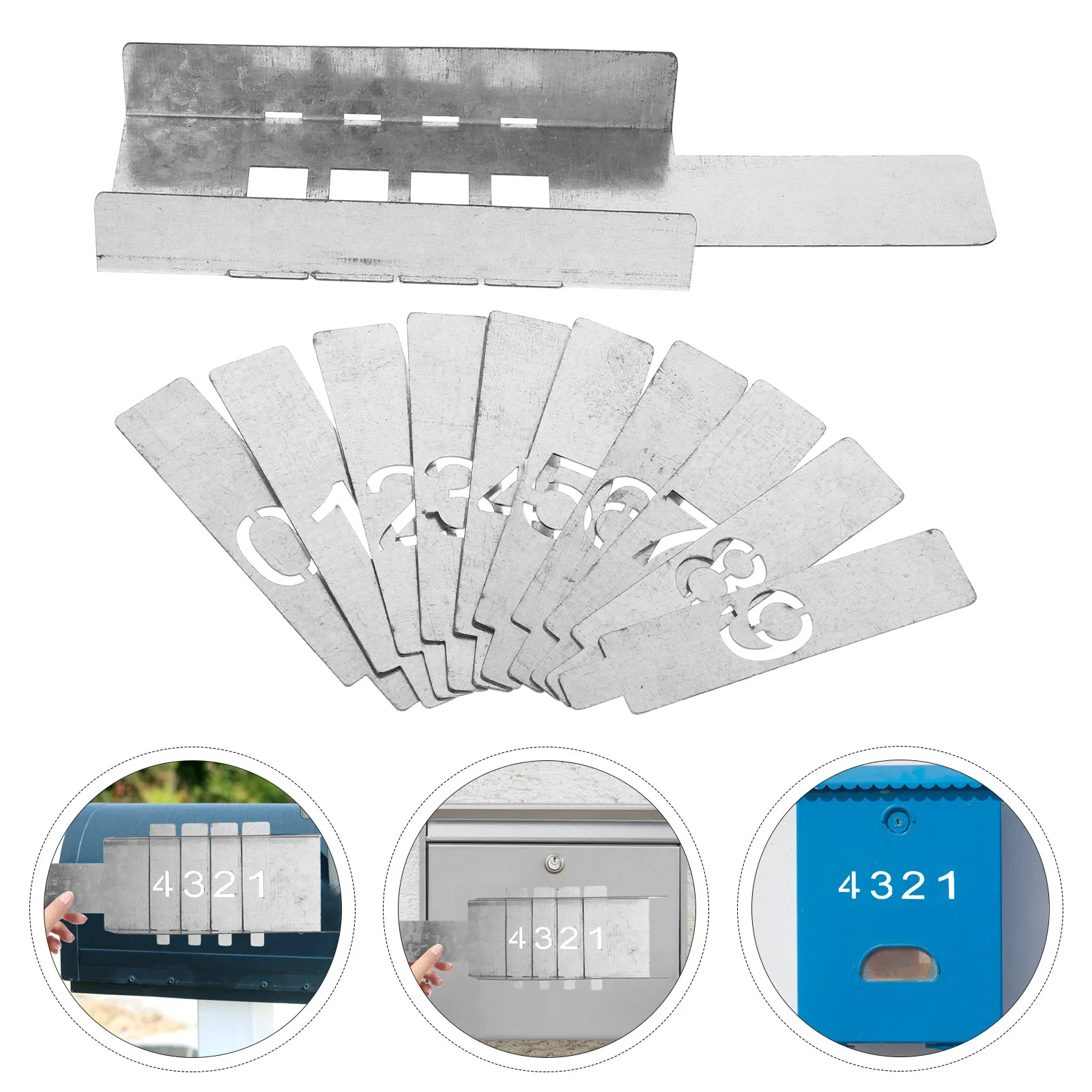 1Set Hollowed Iron Number Stencils Set 0-9 Four-Slot Adjustable Reusable Spray Paint Stencil for Wood Walls Mailbox DIY Painting
1Set Hollowed Iron Number Stencils Set 0-9 Four-Slot Adjustable Reusable Spray Paint Stencil for Wood Walls Mailbox DIY Painting