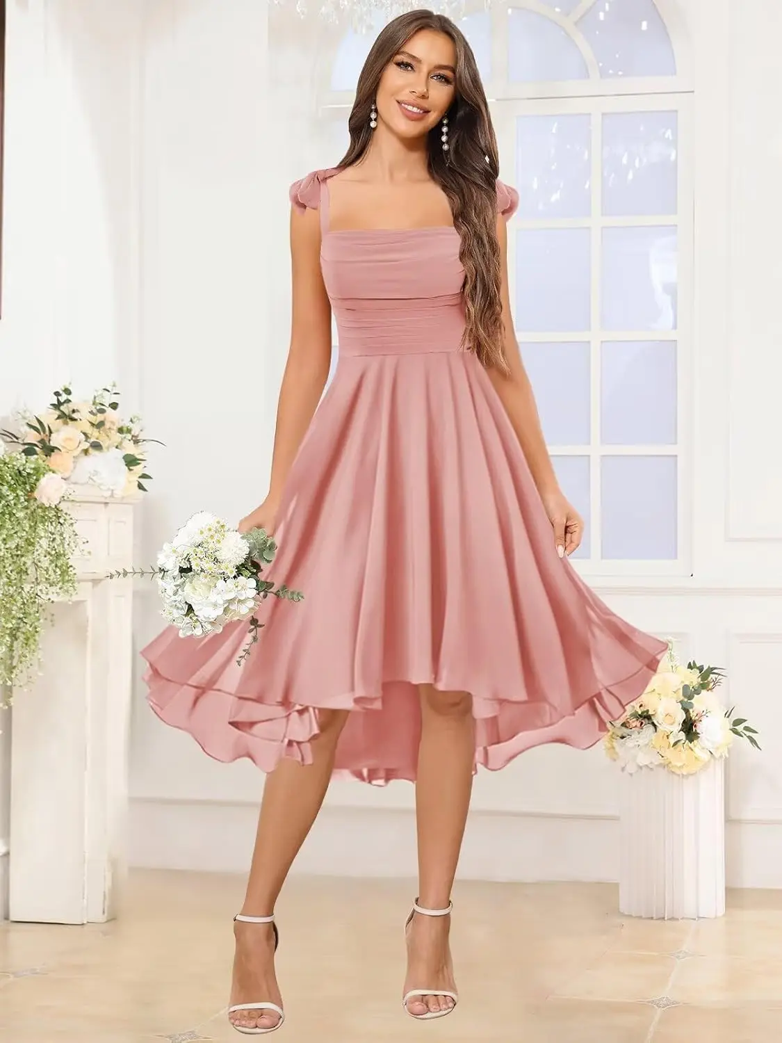 Wedding Guest Dresses for Women Short Bridesmaid Dresses for Women Spaghetti Straps Chiffon A Line Pleated Formal Evening Dress
Wedding Guest Dresses for Women Short Bridesmaid Dresses for Women Spaghetti Straps Chiffon A Line Pleated Formal Evening Dress