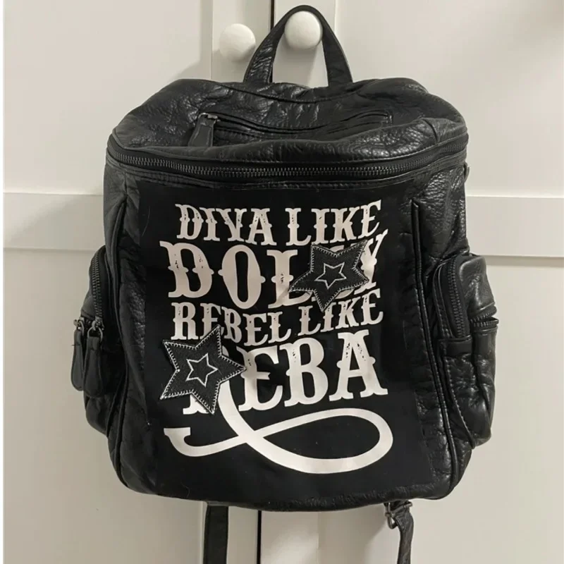 Xiuya Y2k Gothic Womens Backpack Vintage Letter Punk Leather Fashion Mens Backpacks Original Harajuku 2024 Designer Luxury Bag
Xiuya Y2k Gothic Womens Backpack Vintage Letter Punk Leather Fashion Mens Backpacks Original Harajuku 2024 Designer Luxury Bag