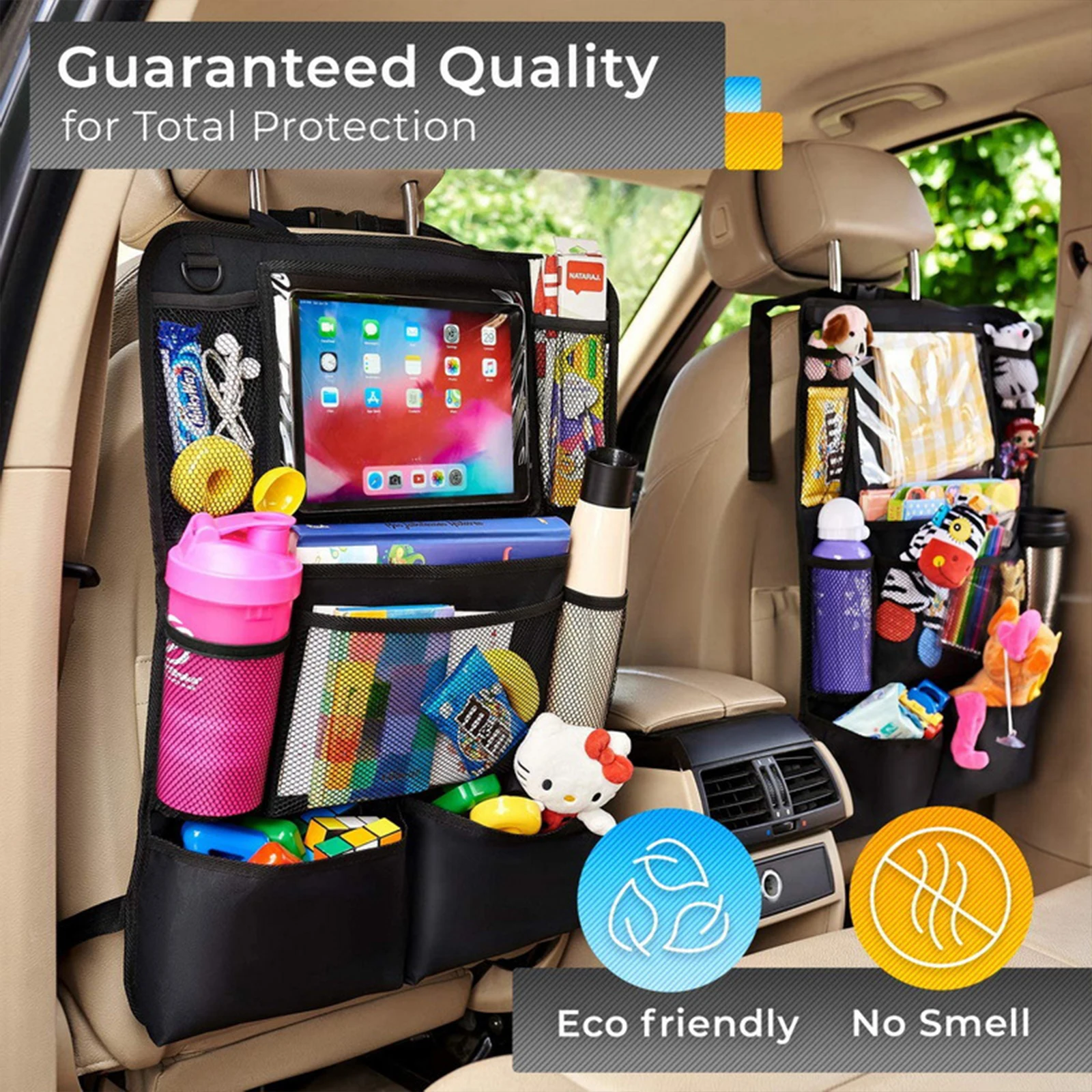 Car Backseat Organizer Auto Seat Back Storage Bag With Touch Screen Tablet Holder for Kids Protector Cover Universal Car Travel
Car Backseat Organizer Auto Seat Back Storage Bag With Touch Screen Tablet Holder for Kids Protector Cover Universal Car Travel
