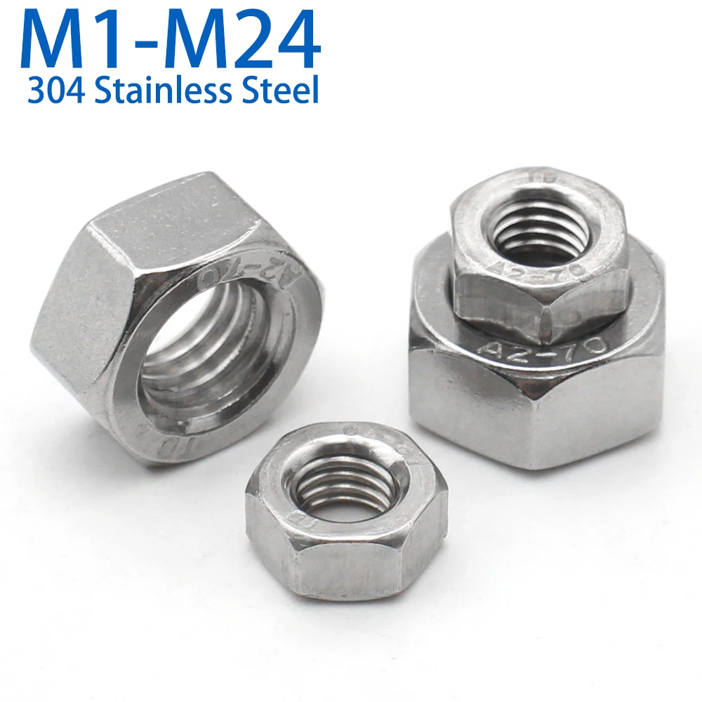 1/2/5/10/25/50/100pcs A2-70 304 Stainless Steel Hex Hexagon Nuts M1 M1.2 M1.4 M1.6 M2 M2.5 M3 M4 M5 M6 M8 M10 M12 M16 M20 M24
1/2/5/10/25/50/100pcs A2-70 304 Stainless Steel Hex Hexagon Nuts M1 M1.2 M1.4 M1.6 M2 M2.5 M3 M4 M5 M6 M8 M10 M12 M16 M20 M24