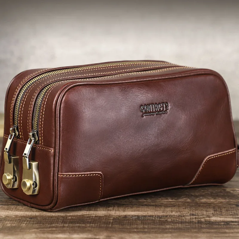 Fashion British Style Top Layer Cowhide Head Layer Cowhide High Password Lock Multi Functional Men Washing Handheld Storage Bags
Fashion British Style Top Layer Cowhide Head Layer Cowhide High Password Lock Multi Functional Men Washing Handheld Storage Bags