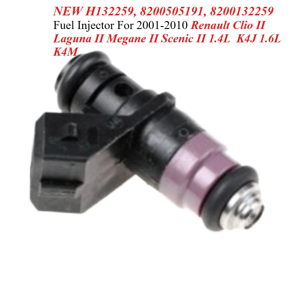 NEW H132259, 8200505191, 8200132259 Fuel Injector For 2001-2010 Renault Clio 2 3 Laguna 2 Megane II Scenic 3 1.4L K4J 1.6L K4M
NEW H132259, 8200505191, 8200132259 Fuel Injector For 2001-2010 Renault Clio 2 3 Laguna 2 Megane II Scenic 3 1.4L K4J 1.6L K4M