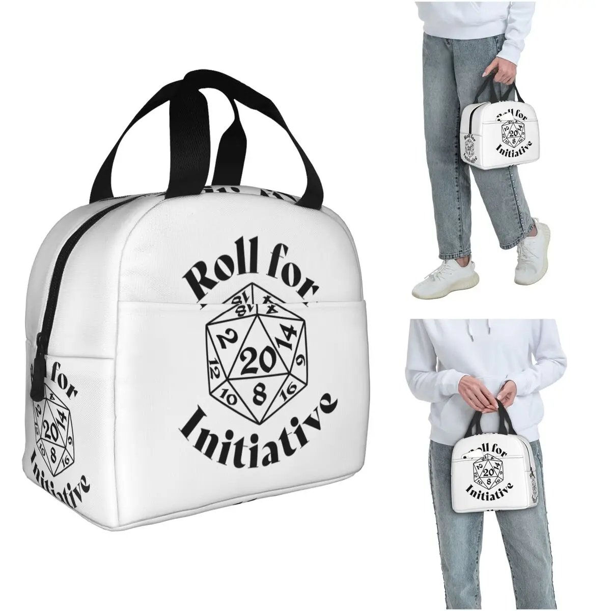 Roll For Initiative Dnd Game Insulated Lunch Bag for Women Children Leakproof Food Boxes Thermal Lunch Box Tote
Roll For Initiative Dnd Game Insulated Lunch Bag for Women Children Leakproof Food Boxes Thermal Lunch Box Tote