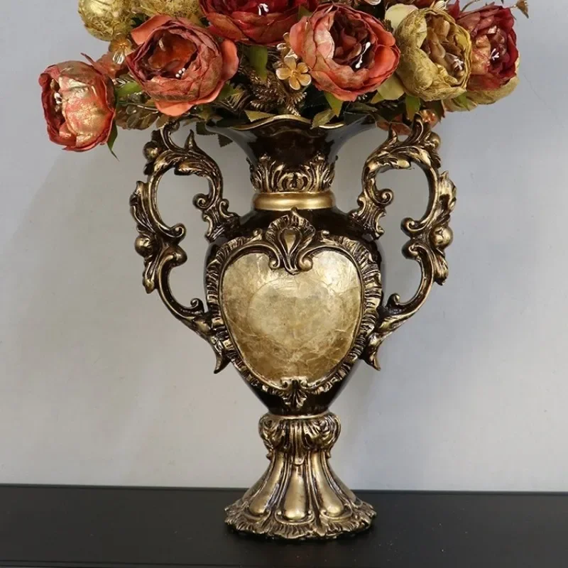 Luxury European Resin Vase Stereoscopic Dried Fowers Arrangement Wobble Plate Living Room Entrance Ornaments Home Decorations
Luxury European Resin Vase Stereoscopic Dried Fowers Arrangement Wobble Plate Living Room Entrance Ornaments Home Decorations
