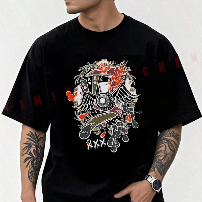 Funny Classic Graphic Motorcycle Cotton T-shirt Men Short Sleeved Casual Round Neck Unisex Tops Tee
Funny Classic Graphic Motorcycle Cotton T-shirt Men Short Sleeved Casual Round Neck Unisex Tops Tee