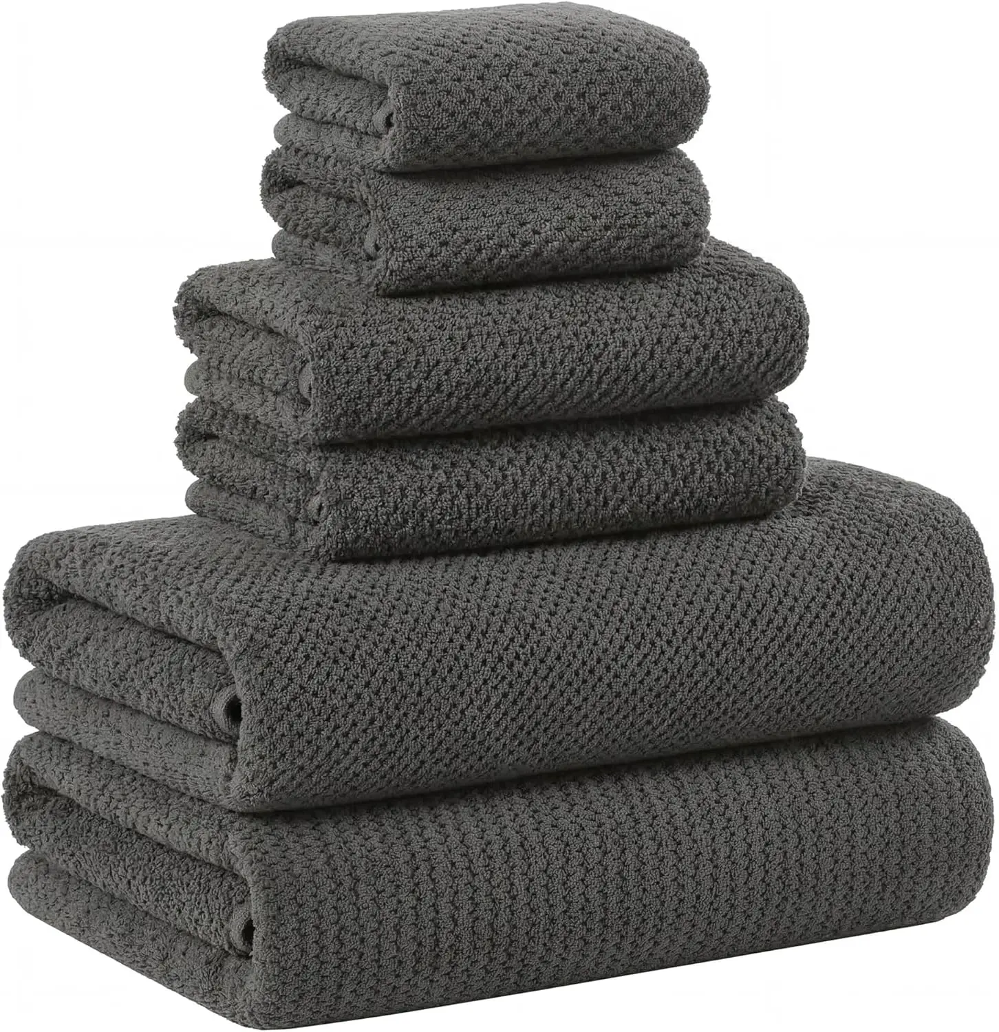 30x60 Inches Super Soft Absorbent Quick Dry Microfiber Shower Towels - Charcoal Grey, Pack of 6
30x60 Inches Super Soft Absorbent Quick Dry Microfiber Shower Towels - Charcoal Grey, Pack of 6
