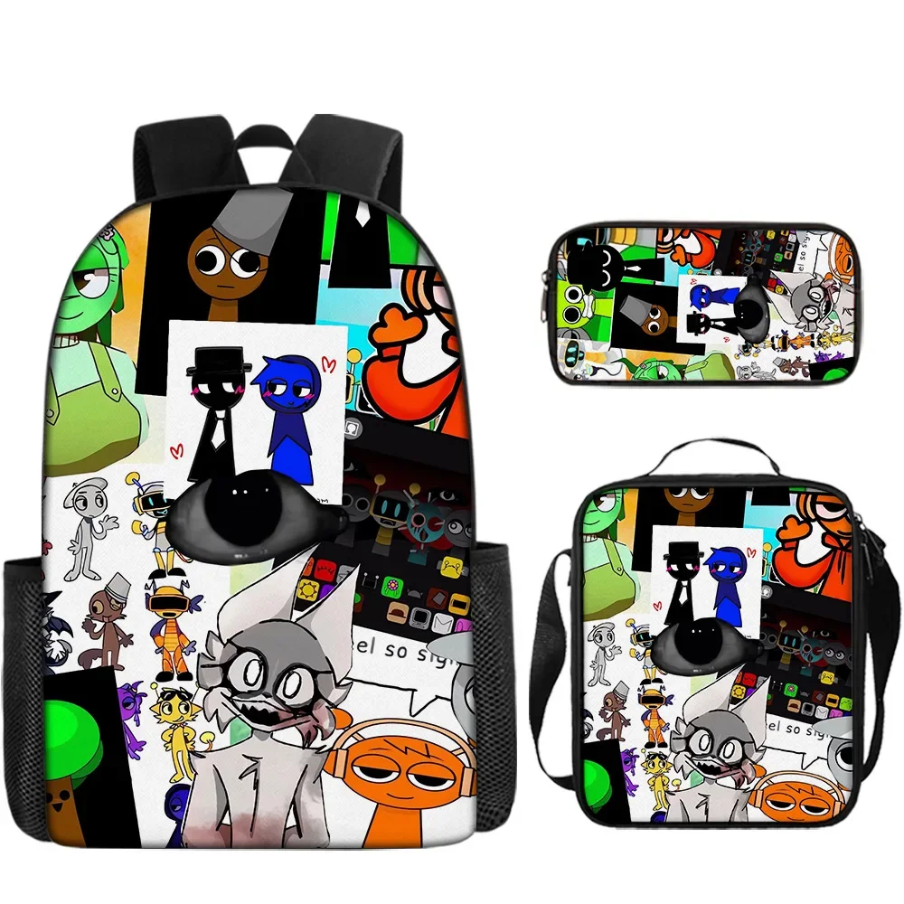 2025 3pcs Sprunki Backpack Rhythm Box 3D Printed Backpack Crossbody Bag Pencil Case Three Piece Set Children's Birthday Gifts
2025 3pcs Sprunki Backpack Rhythm Box 3D Printed Backpack Crossbody Bag Pencil Case Three Piece Set Children's Birthday Gifts