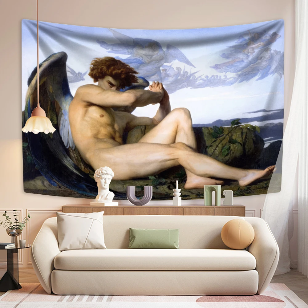 Christ Myth Angel Tapestry Lucifer Michael Printed Bedroom Background Cloth Wall Hanging Home Decorations Sofa Blanket
Christ Myth Angel Tapestry Lucifer Michael Printed Bedroom Background Cloth Wall Hanging Home Decorations Sofa Blanket