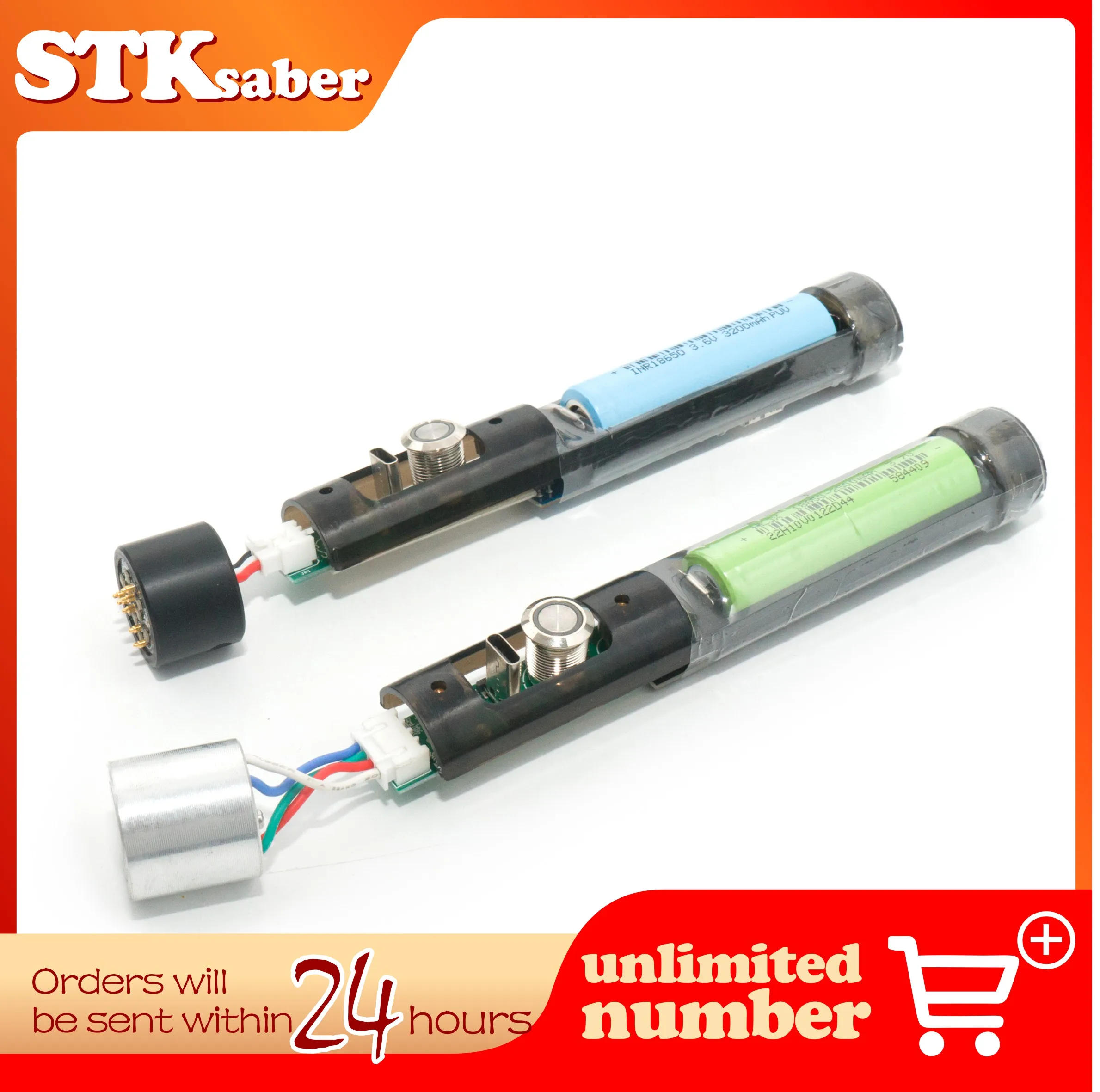 Base Lit Lightsaber Electronic Kit Smooth Swing Carry 20+ Sets Soundfonts Included Speaker Board Button Battery Charging Line
Base Lit Lightsaber Electronic Kit Smooth Swing Carry 20+ Sets Soundfonts Included Speaker Board Button Battery Charging Line