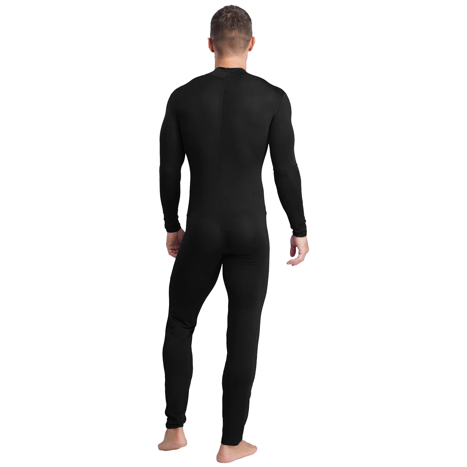 Mens Stretchy Ballet Gymnastics Jumpsuit Mock Neck Long Sleeve Long Pants Back Zip-up Bodycon Bodysuit Workout Yoga Sportswear
Mens Stretchy Ballet Gymnastics Jumpsuit Mock Neck Long Sleeve Long Pants Back Zip-up Bodycon Bodysuit Workout Yoga Sportswear