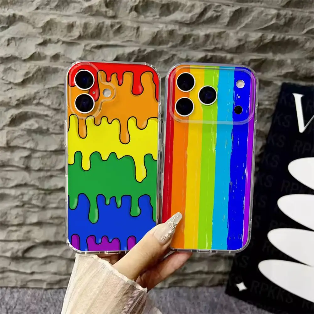 Colorful Rainbow Stripe Phone Case For iPhone 6,16,15,14,13,12,11,17 Pro,Max,Plus,X,XS,XR,SE,Mini Transparent Soft Cover
Colorful Rainbow Stripe Phone Case For iPhone 6,16,15,14,13,12,11,17 Pro,Max,Plus,X,XS,XR,SE,Mini Transparent Soft Cover