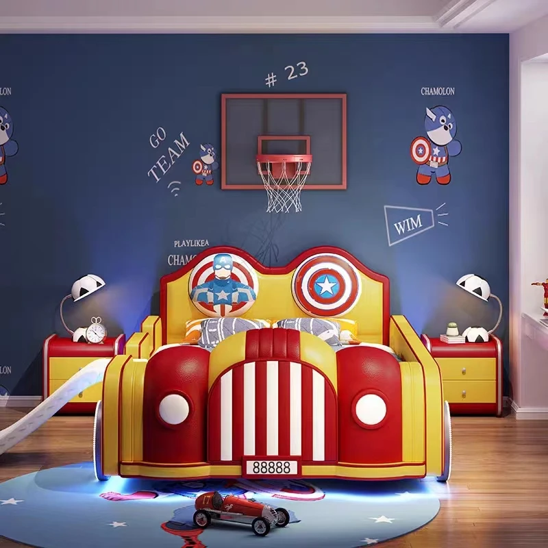 Children's racing bed bedroom children's bedroom furniture set children's cute bed
Children's racing bed bedroom children's bedroom furniture set children's cute bed