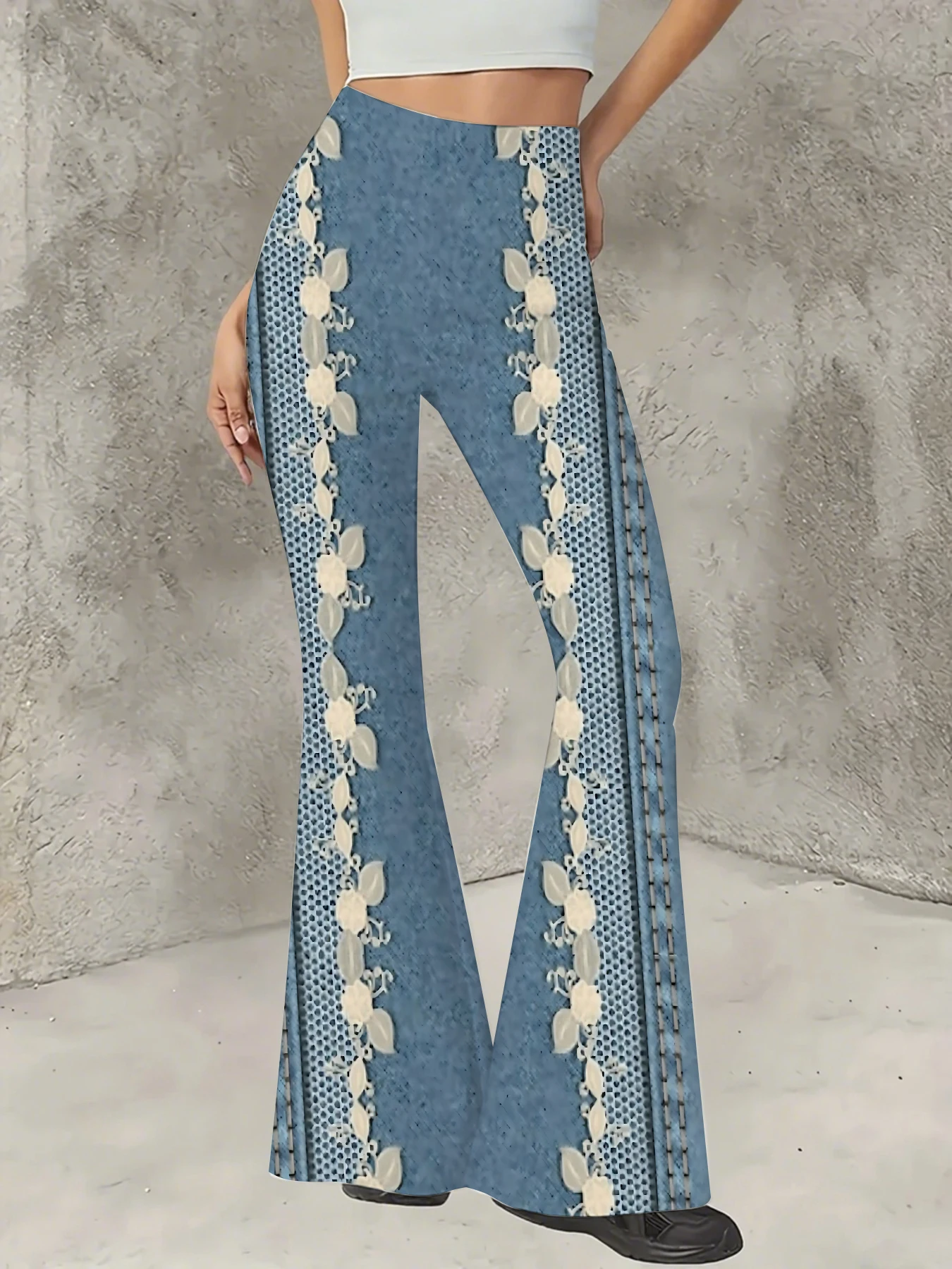 Women's All-Over Print Flared Leggings Stretchy High Waist Bell Bottom Pants
Women's All-Over Print Flared Leggings Stretchy High Waist Bell Bottom Pants