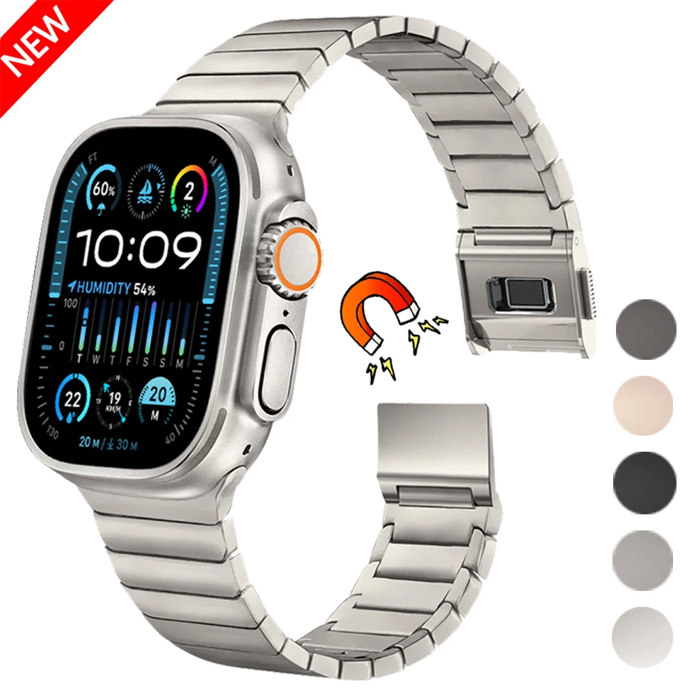 Titanium Metal Strap for Apple Watch Ultra 2 49mm 46mm 45mm 44mm 42mm Bracelet Belt for iWatch Series 10 Ultra 9 8 7 6 5 SE Band
Titanium Metal Strap for Apple Watch Ultra 2 49mm 46mm 45mm 44mm 42mm Bracelet Belt for iWatch Series 10 Ultra 9 8 7 6 5 SE Band