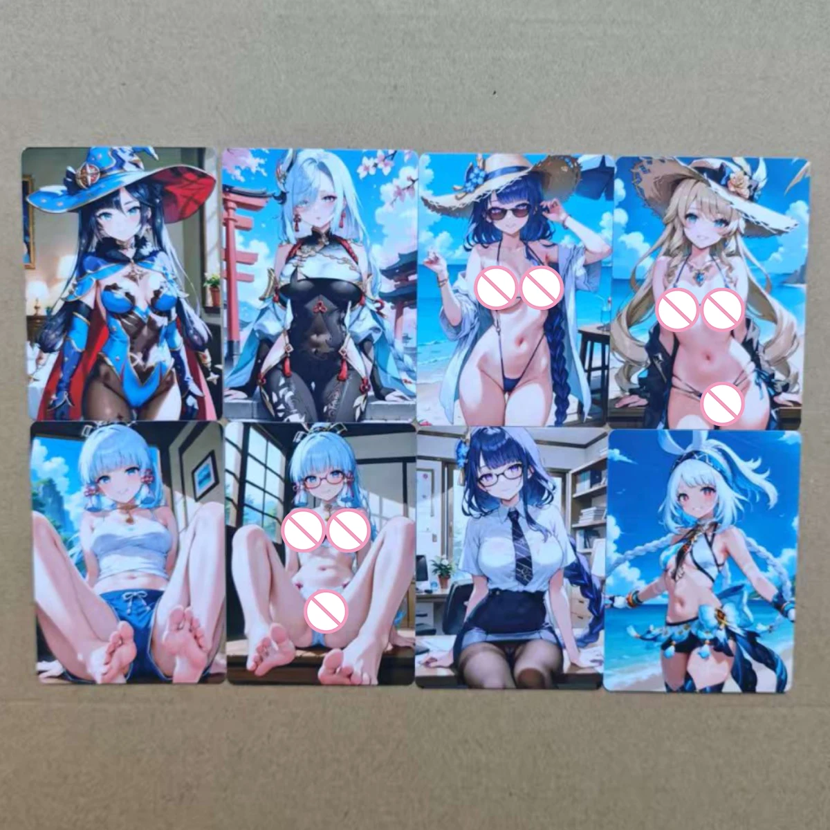 8PCS Sexy Cards Genshin Impact Adult NSFW Mosaic-free Cards Double Sided Shenhe Mona Kamisato Ayaka 18+ Game Collection Card
8PCS Sexy Cards Genshin Impact Adult NSFW Mosaic-free Cards Double Sided Shenhe Mona Kamisato Ayaka 18+ Game Collection Card