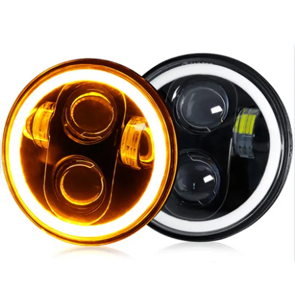 7 Inch Round LED Headlight 7" 12V 24V 40W Replacement with Halo Ring for Jeep Wrangler
7 Inch Round LED Headlight 7" 12V 24V 40W Replacement with Halo Ring for Jeep Wrangler