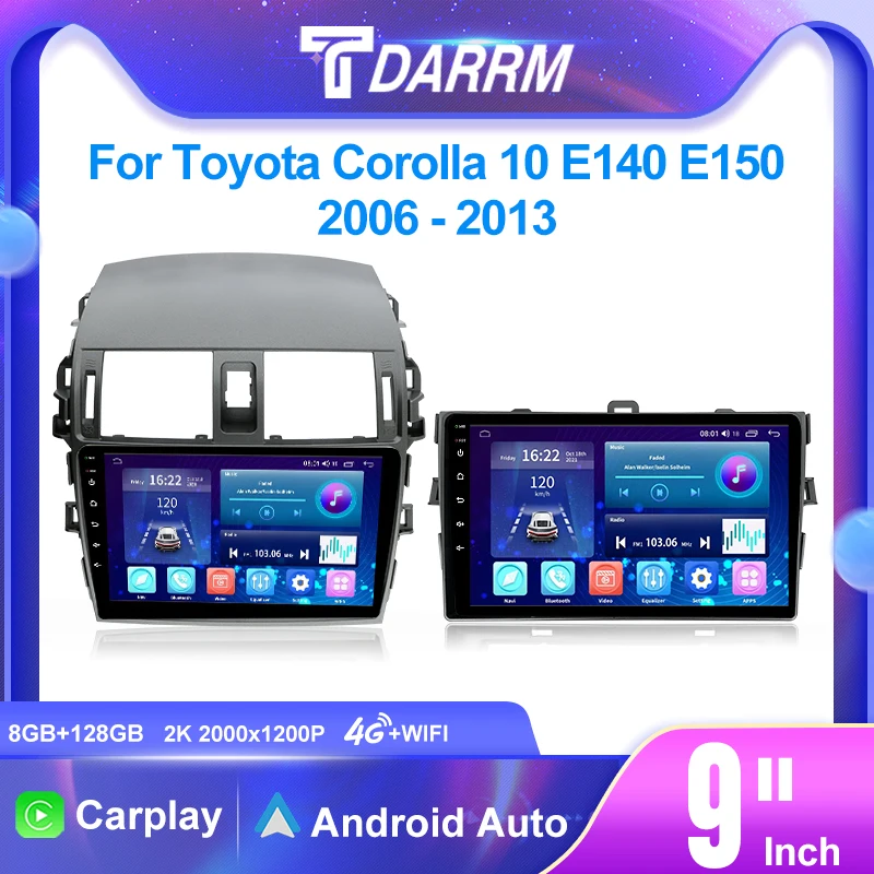 4G Car Multimedia GPS Automotivo autoradio CarPlay Android 12 Wireless Auto Radio For Toyota Corolla 10 E140 E150 2006 - 2013
4G Car Multimedia GPS Automotivo autoradio CarPlay Android 12 Wireless Auto Radio For Toyota Corolla 10 E140 E150 2006 - 2013
