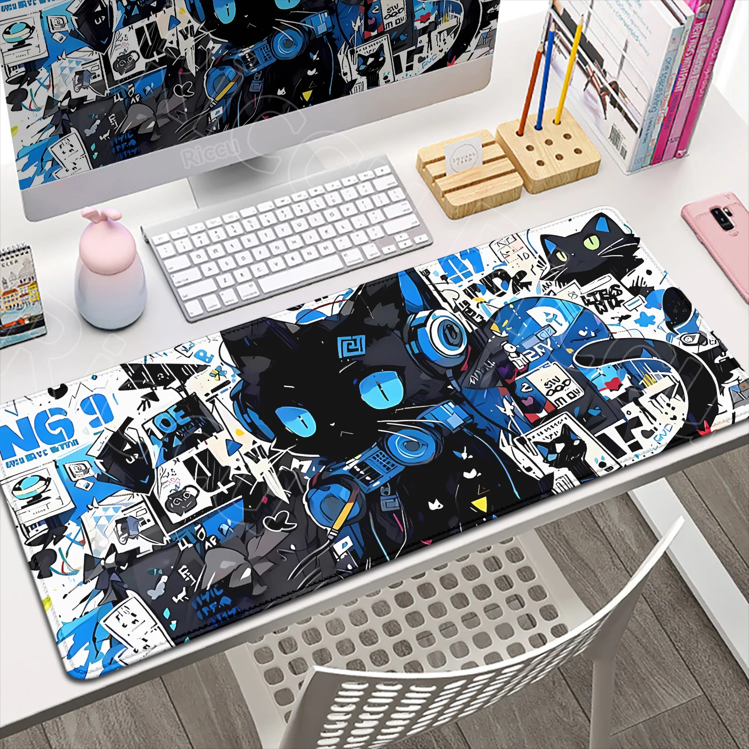 Black Anime Cat Mouse Pad PC Game Mousepad Kawaii Desk Mat Speed Gaming E-Sports Mouse Mat Laptop Large Rubber Keyboard Desk Pad
Black Anime Cat Mouse Pad PC Game Mousepad Kawaii Desk Mat Speed Gaming E-Sports Mouse Mat Laptop Large Rubber Keyboard Desk Pad