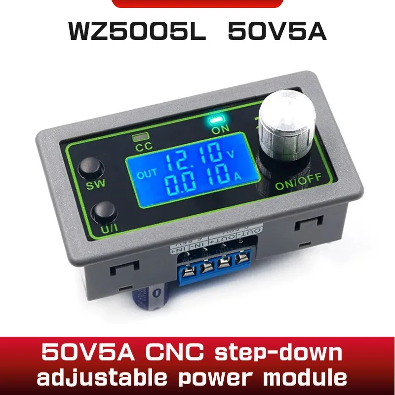 WZ5005L CNC step-down adjustable power supply module voltage and current meter constant voltage constant current DC LCD display
WZ5005L CNC step-down adjustable power supply module voltage and current meter constant voltage constant current DC LCD display