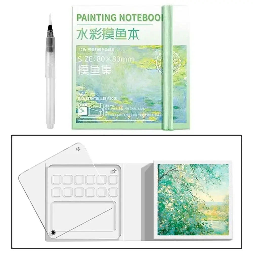 Acrylic Watercolor Paint Palette Set 8/12 Grid Mini Travel Painting Tray Kit with Tearable Book Waterproof Paint Pigment Box
Acrylic Watercolor Paint Palette Set 8/12 Grid Mini Travel Painting Tray Kit with Tearable Book Waterproof Paint Pigment Box