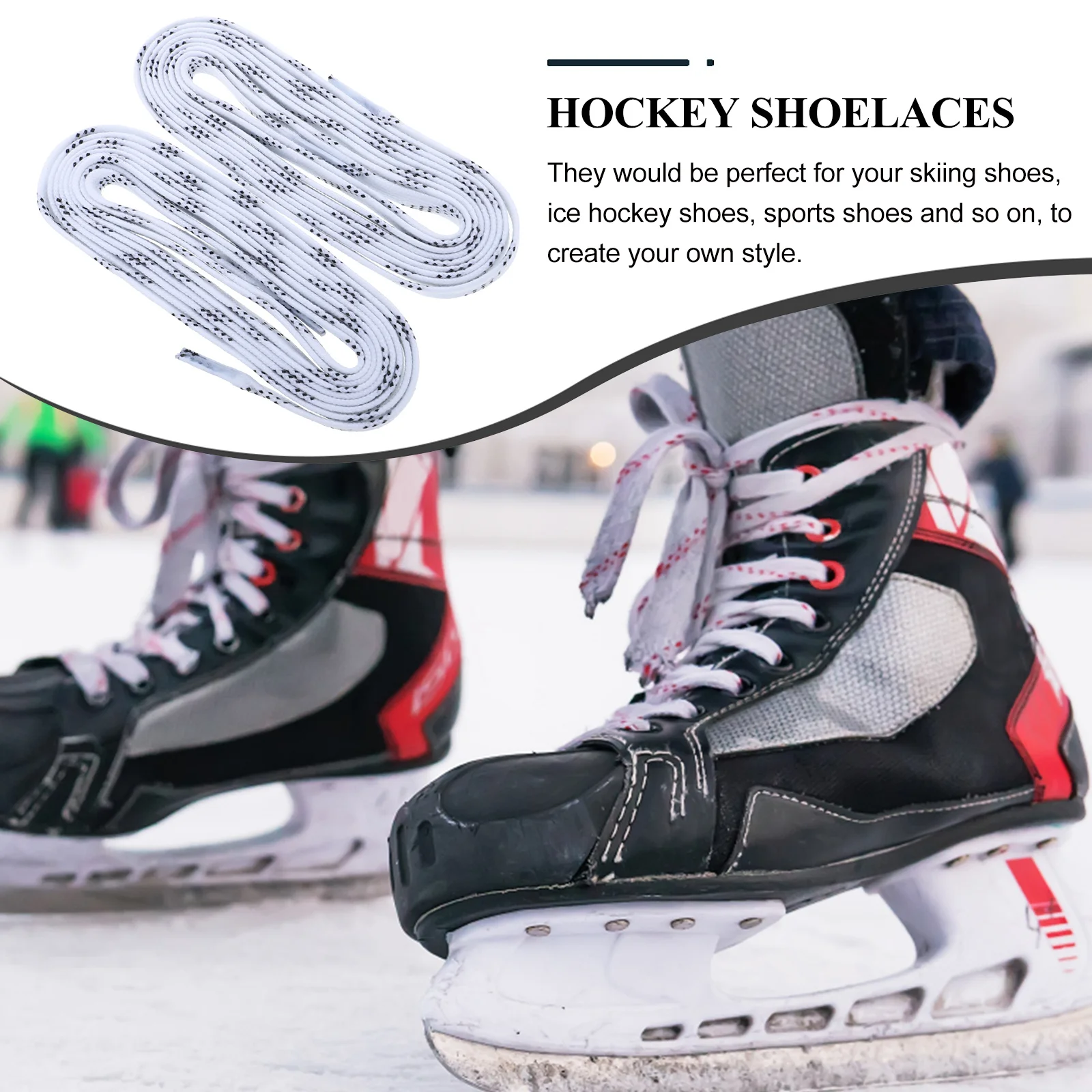 1Pair Durable Antifreezing Shoelaces for Skiing Ice Hockey Sports Shoes Fine Workmanship White 96inch
1Pair Durable Antifreezing Shoelaces for Skiing Ice Hockey Sports Shoes Fine Workmanship White 96inch