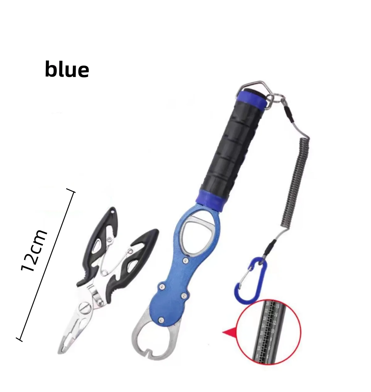 Portable Aluminum Fishing Lip Gripper Pliers with Built-in Scale Hand Grip Dull Tip Fish Clamp for Safe Handling
Portable Aluminum Fishing Lip Gripper Pliers with Built-in Scale Hand Grip Dull Tip Fish Clamp for Safe Handling
