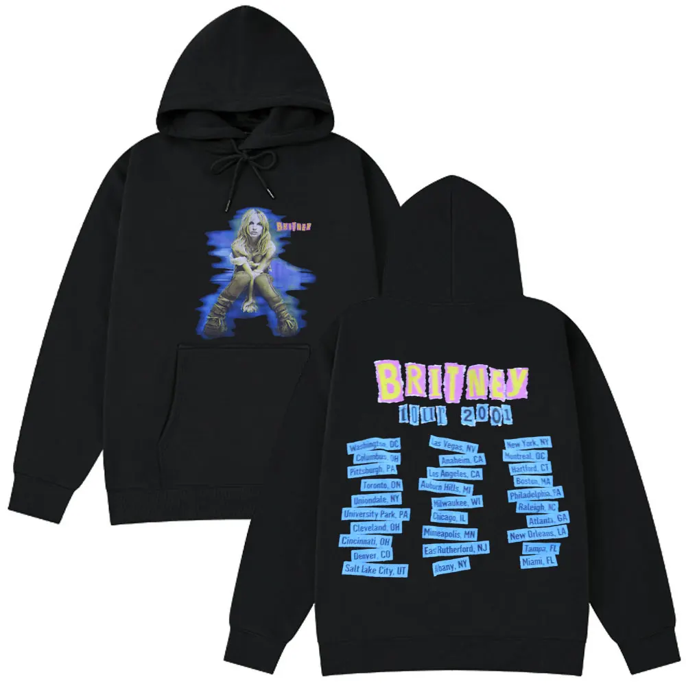 Толстовка с капюшоном Britney Spears The Britney Tour 2001, мужская и женская повседневная модная одежда в стиле Харадзюку, толстовка унисекс, пуловер большого размера
Толстовка с капюшоном Britney Spears The Britney Tour 2001, мужская и женская повседневная модная одежда в стиле Харадзюку, толстовка унисекс, пуловер большого размера