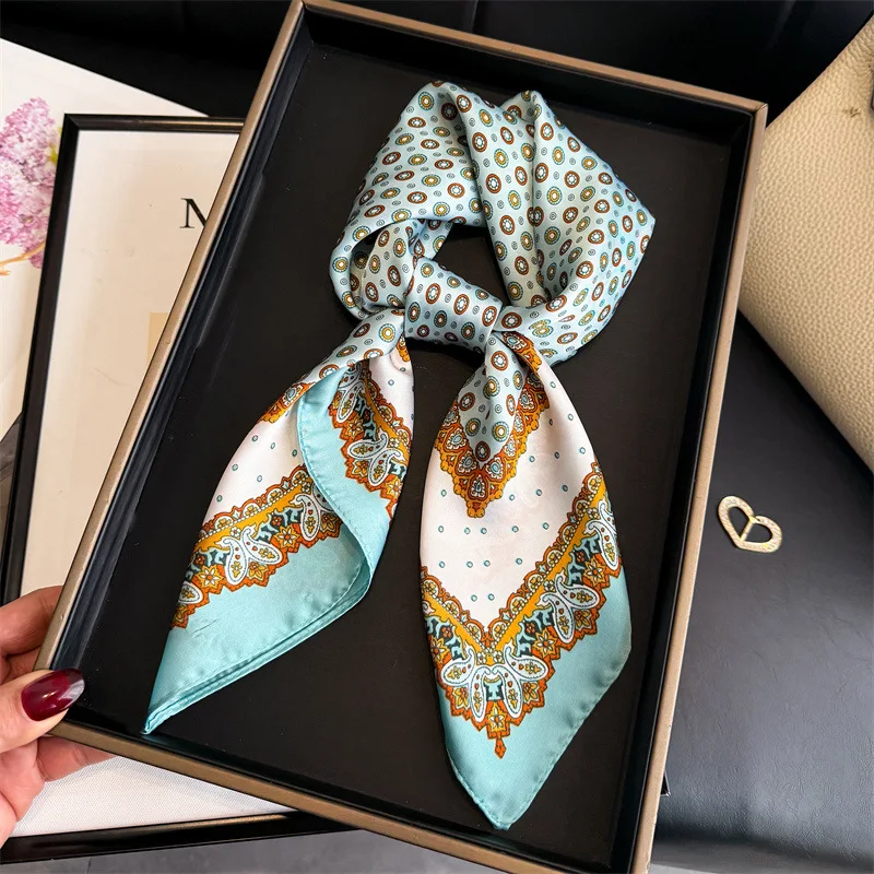Scarf Handkerchief Hijab Silk Luxury Shawl Wraps Bandana Headband Ribbon Accesories Designer Female Bands Hair Bands
Scarf Handkerchief Hijab Silk Luxury Shawl Wraps Bandana Headband Ribbon Accesories Designer Female Bands Hair Bands