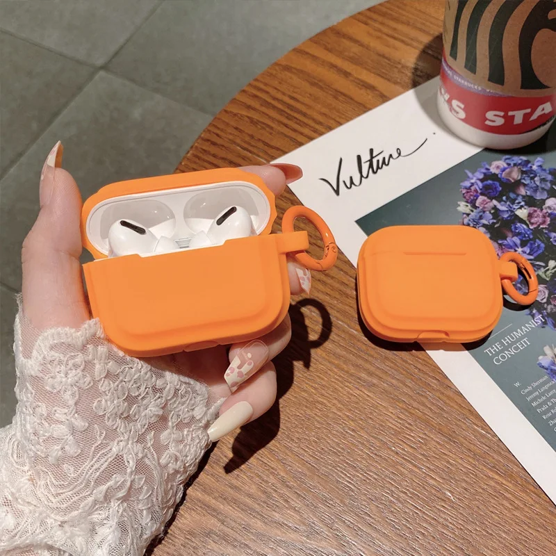 For Airpods Pro 2 Case,Orange Silicone Protective Shockproof Earphone Cover for Airpods Pro for Airpods 1 2 3 4 Cover Funda
For Airpods Pro 2 Case,Orange Silicone Protective Shockproof Earphone Cover for Airpods Pro for Airpods 1 2 3 4 Cover Funda