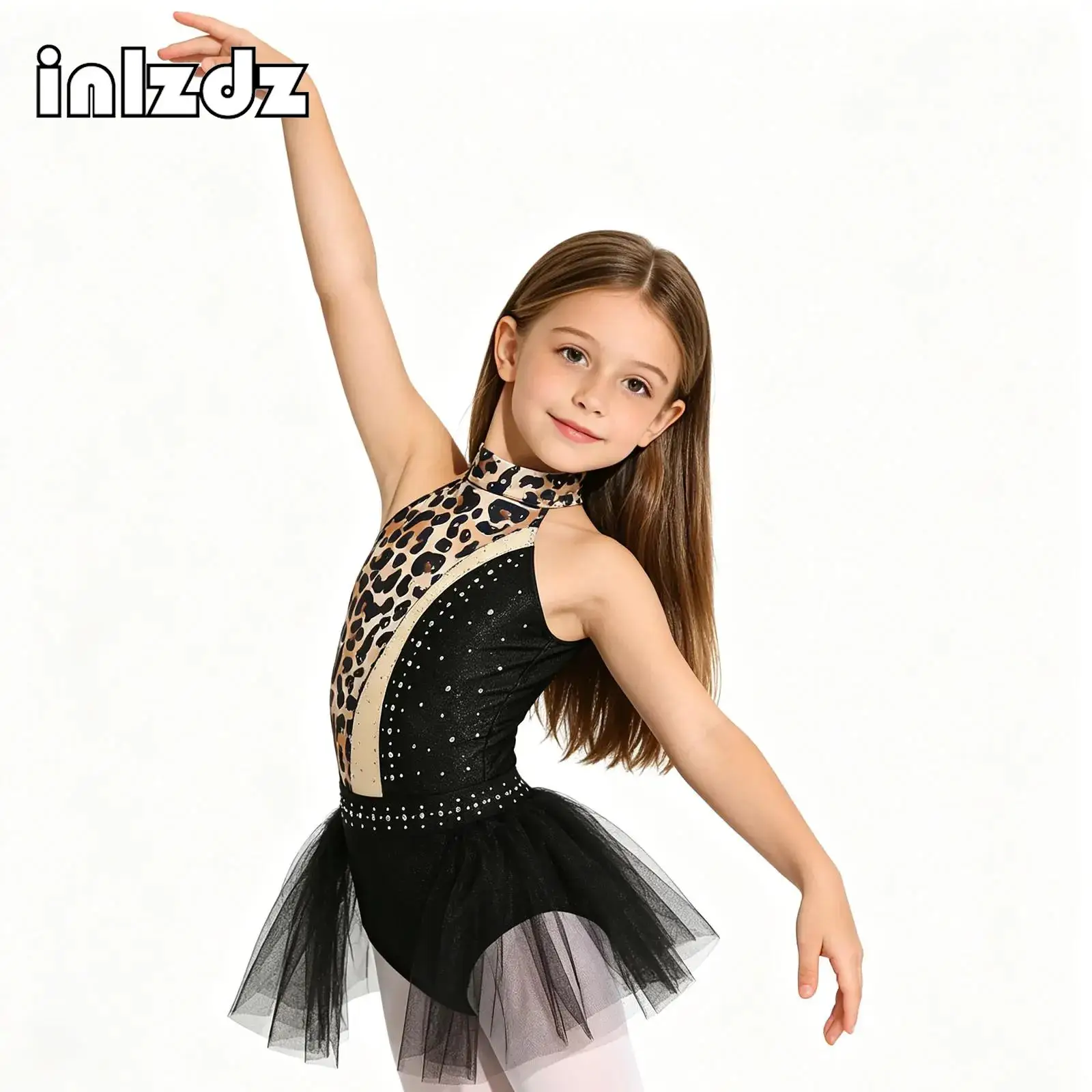 Kids Girls Figure Ice Skating Dress Rhinestone Ballet Acrobatics Gymnastics Mesh Overlay Leotard Dancewear Competition Clothes
Kids Girls Figure Ice Skating Dress Rhinestone Ballet Acrobatics Gymnastics Mesh Overlay Leotard Dancewear Competition Clothes