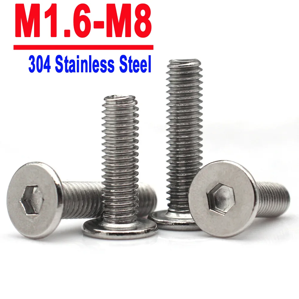 5/10/20/50 шт. M1.6 M2 M2.5 M3 M4 M5 M6 M8 304 Шестигранная головка из нержавеющей стали Ультратонкие низкопрофильные винты с плоской вафельной головкой Болты
5/10/20/50 шт. M1.6 M2 M2.5 M3 M4 M5 M6 M8 304 Шестигранная головка из нержавеющей стали Ультратонкие низкопрофильные винты с плоской вафельной головкой Болты