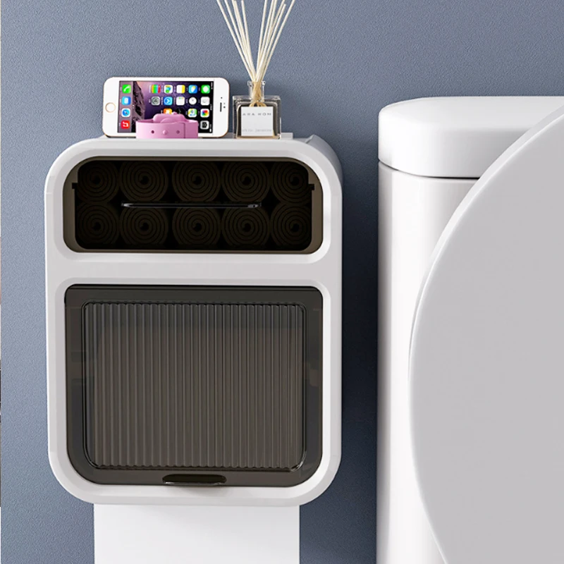 Waterproof Portable Toilet Paper Holder Plastic Paper Towels Holder Wall Mounted Bathroom Shelf Storage Box Toilet Roll Holder
Waterproof Portable Toilet Paper Holder Plastic Paper Towels Holder Wall Mounted Bathroom Shelf Storage Box Toilet Roll Holder