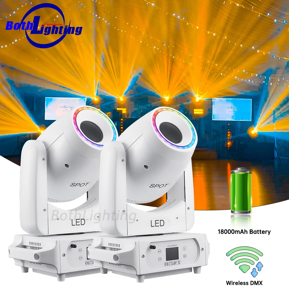 2pcs Both Lighting BPM SPOTS 100w Battery Moving Head Light Wireless DMX Stage Lights DJ Wedding Party
2pcs Both Lighting BPM SPOTS 100w Battery Moving Head Light Wireless DMX Stage Lights DJ Wedding Party