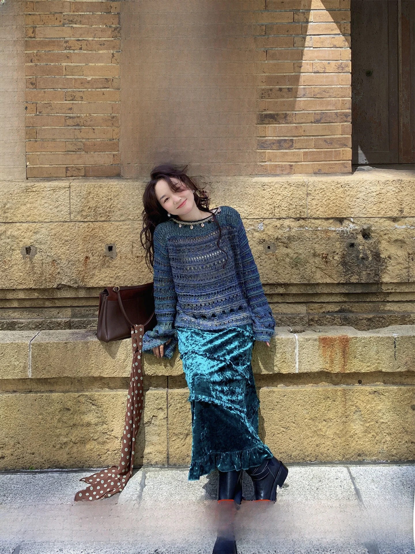 Ladies Soft Woolen Knitted Hollow out Sweater Overhead Sle Autumn Top Comfortable Casual Faion round Ne Long Sve
Ladies Soft Woolen Knitted Hollow out Sweater Overhead Sle Autumn Top Comfortable Casual Faion round Ne Long Sve