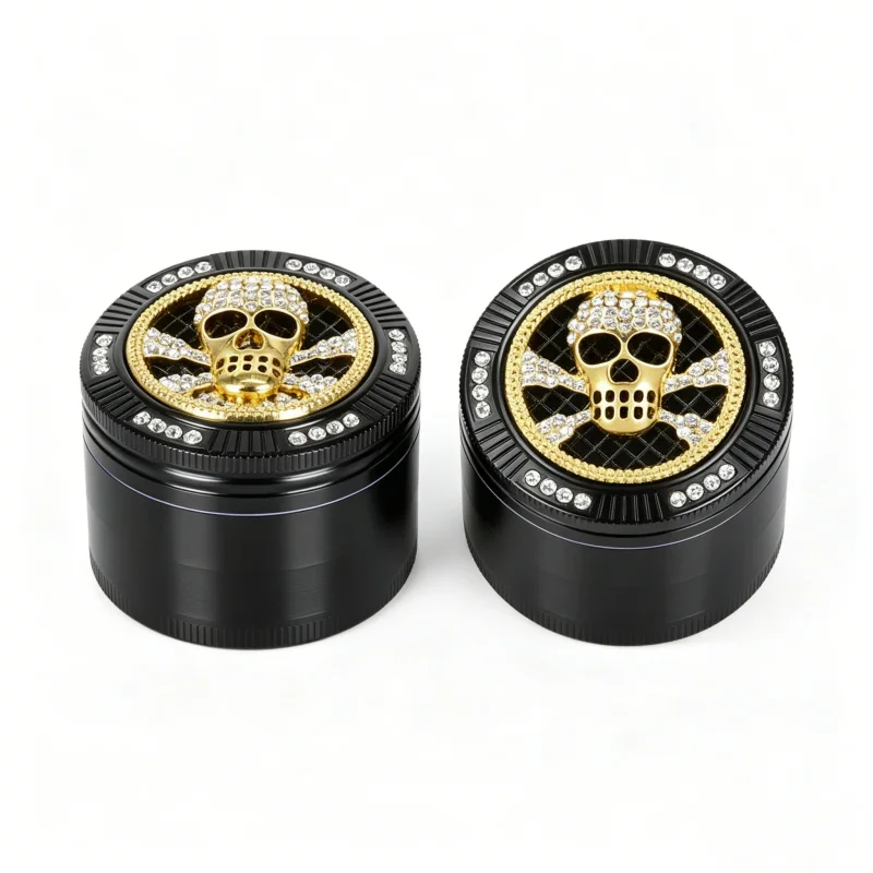 Skull Diamond 4-Layer Vanilla Grinding Machine Vanilla Metal Black 52mm Zinc Alloy Vanilla Smoke Crusher Cigarette Accessories
Skull Diamond 4-Layer Vanilla Grinding Machine Vanilla Metal Black 52mm Zinc Alloy Vanilla Smoke Crusher Cigarette Accessories