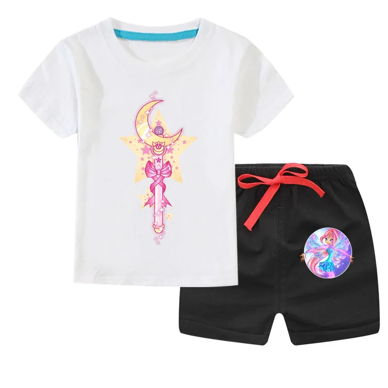 Girl Boy Clothing Sports Set Children Summer Boys Girls Clothes Set Cartoon Kids Clothing Short Sleeve T-shirt + Shorts Cotton
Girl Boy Clothing Sports Set Children Summer Boys Girls Clothes Set Cartoon Kids Clothing Short Sleeve T-shirt + Shorts Cotton