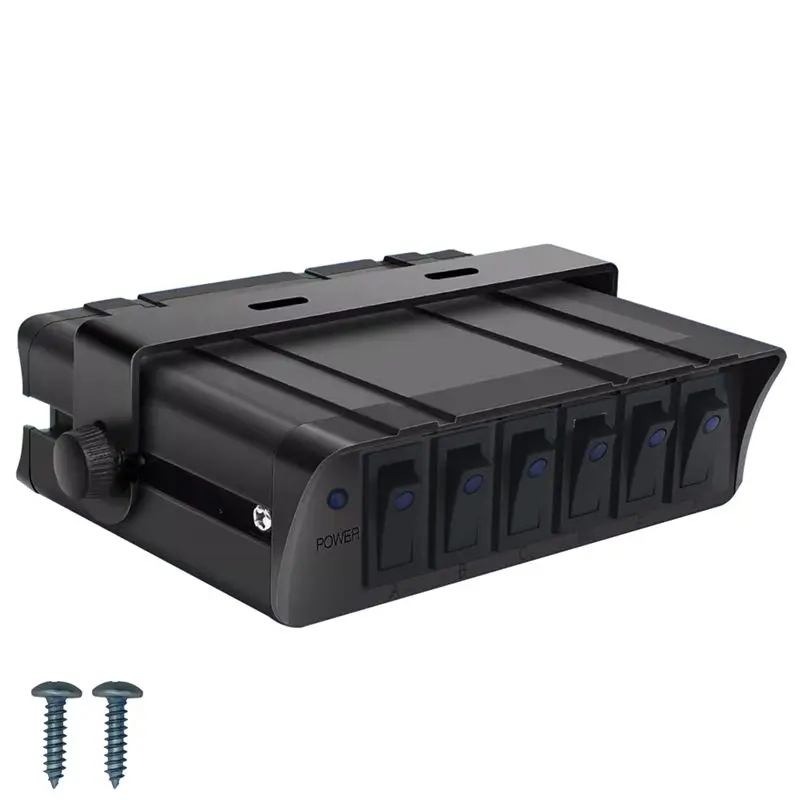 Car Fuse Box Rocker Switch Controller Panel 40A 12V With LED Light Indicator 6 Gang Buttons For Jeep Boat Truck RV
Car Fuse Box Rocker Switch Controller Panel 40A 12V With LED Light Indicator 6 Gang Buttons For Jeep Boat Truck RV