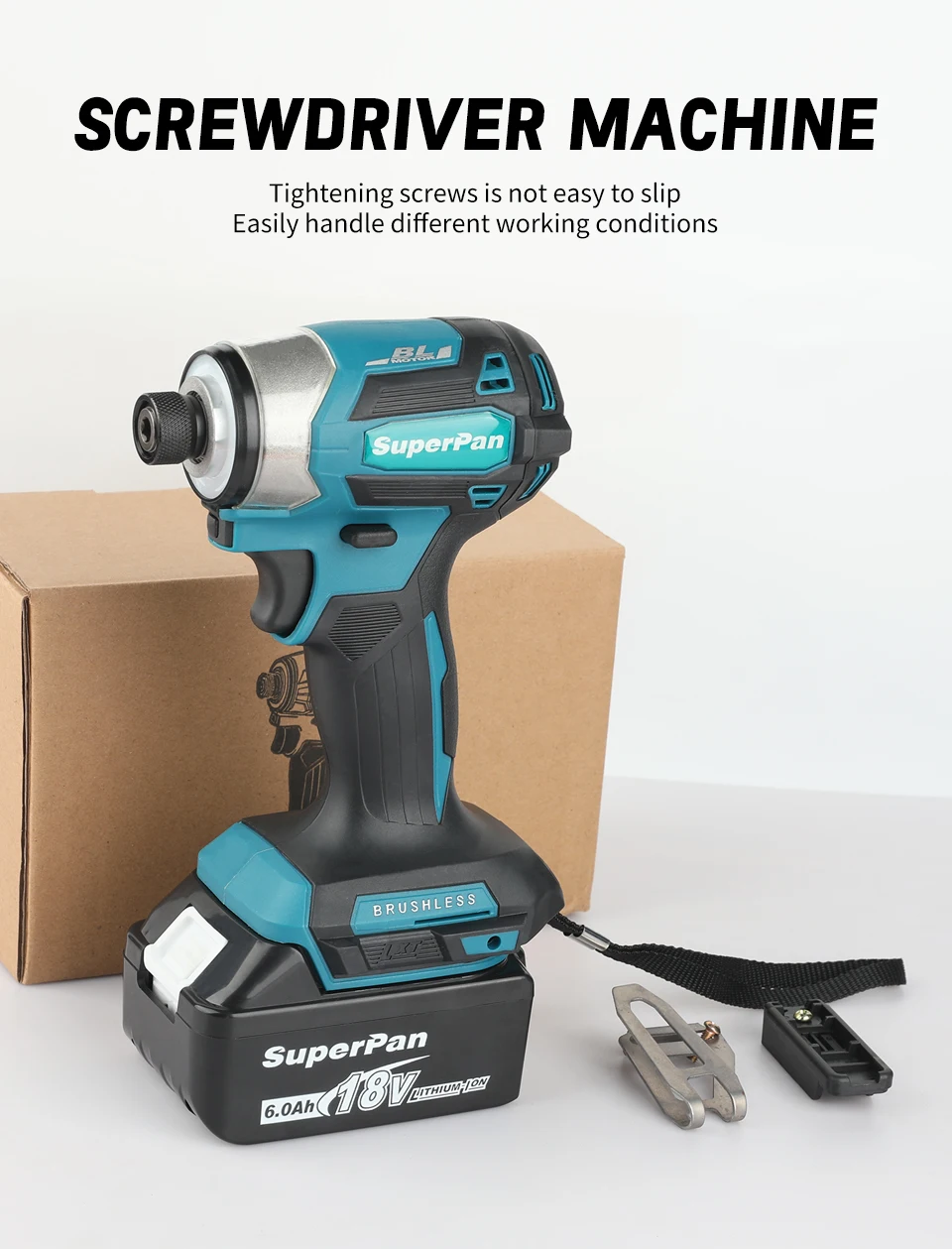 SUPERPAN DTD173 18V Cordless Impact Driver – LXT BL Brushless 180N·m Rechargeable Tool for Wood/Bolt/T-Mode
SUPERPAN DTD173 18V Cordless Impact Driver – LXT BL Brushless 180N·m Rechargeable Tool for Wood/Bolt/T-Mode