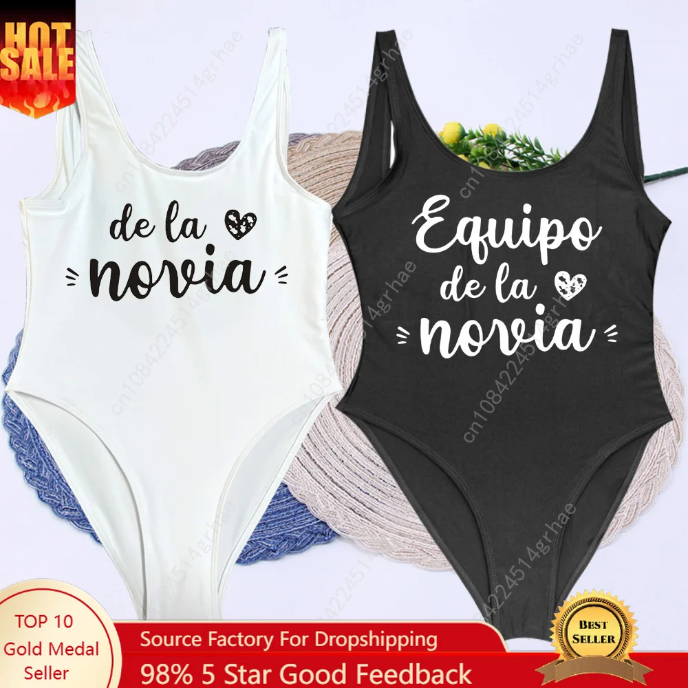 De La Novia Latina Swimsuits Women Spanish Boda Espanol Wedding Bathing Suits Team Bride EVJF Bachelorette Hen Party Swimwear
De La Novia Latina Swimsuits Women Spanish Boda Espanol Wedding Bathing Suits Team Bride EVJF Bachelorette Hen Party Swimwear