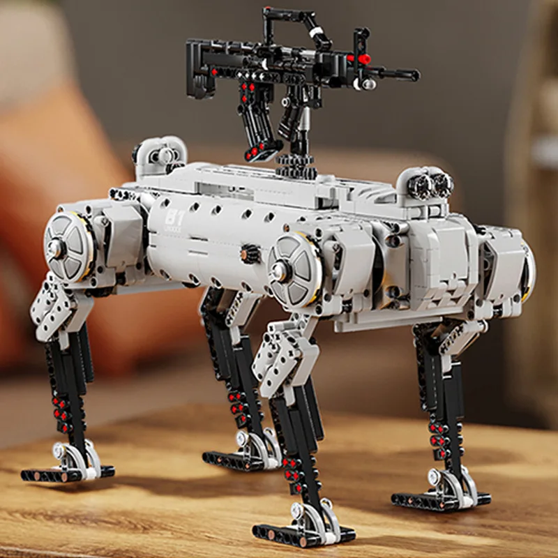 1613PCS Remote Control Unmanned Mechanical Dog Brick Kit High-Challenge Tech Toy Puzzle Assembly Present for Children
1613PCS Remote Control Unmanned Mechanical Dog Brick Kit High-Challenge Tech Toy Puzzle Assembly Present for Children