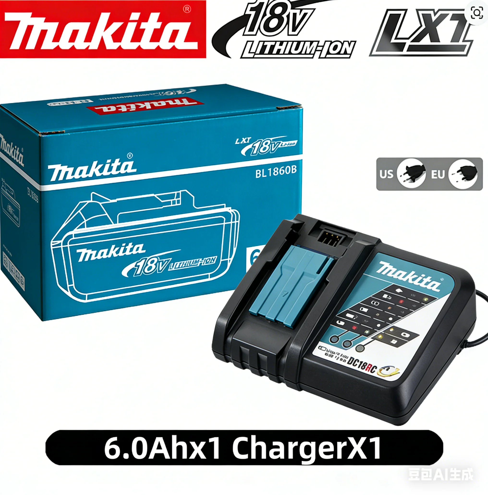 Original makita 18v battery Rechargeable Power Tool makita 18v Battery Replaceable 6000mAh battery Lithium-ion, 1850 BL1860B 6Ah
Original makita 18v battery Rechargeable Power Tool makita 18v Battery Replaceable 6000mAh battery Lithium-ion, 1850 BL1860B 6Ah