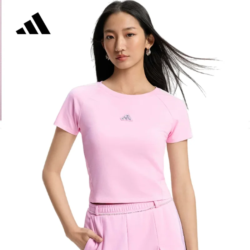 Women adidas KS0277 Light Pink Shoulder White 3-Stripes Crew Neck Tee Breathable Sport Short Sleeve Top Run Gym Training Daily
Women adidas KS0277 Light Pink Shoulder White 3-Stripes Crew Neck Tee Breathable Sport Short Sleeve Top Run Gym Training Daily