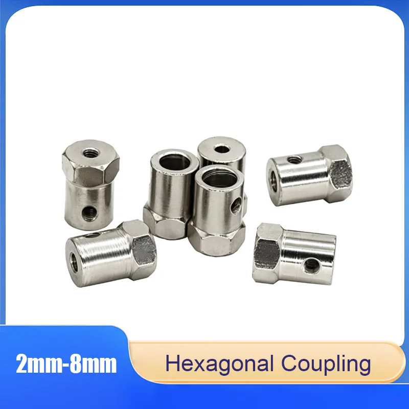 5PCS Rigid Hexagonal Coupling,2mm-8mm Shaft Diameter,High Precision Connector for Car Wheel & Tire
5PCS Rigid Hexagonal Coupling,2mm-8mm Shaft Diameter,High Precision Connector for Car Wheel & Tire
