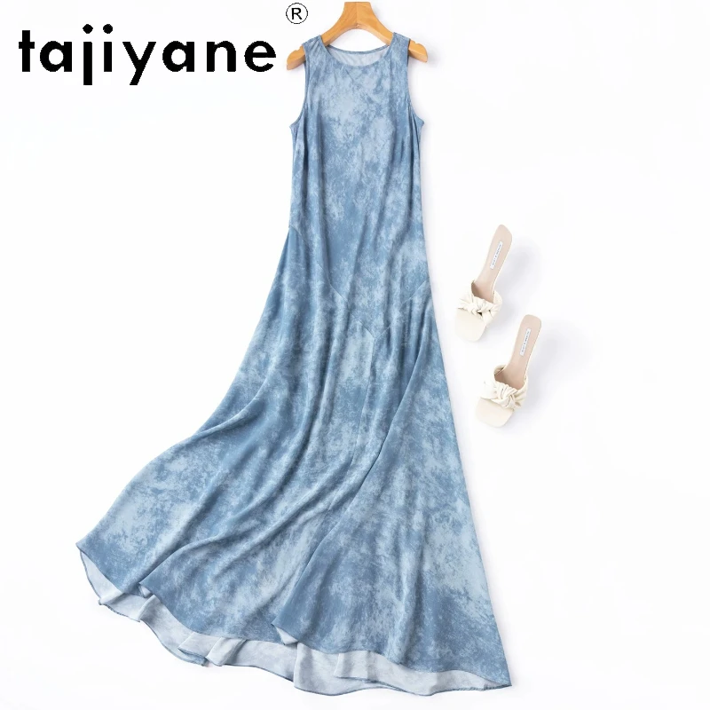 TAJIYANE 100% Natural Mulberry Silk Tank Dress Women Slim Fit Summer Long Dresses Blue Party Dress Woman Clothes 2026 Vestidos
TAJIYANE 100% Natural Mulberry Silk Tank Dress Women Slim Fit Summer Long Dresses Blue Party Dress Woman Clothes 2026 Vestidos