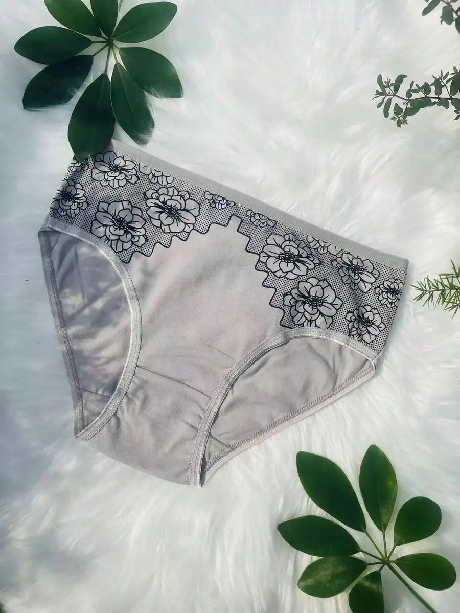 Womens Cotton Floral Print Briefs Comfortable Breathable Everyday Underwear
Womens Cotton Floral Print Briefs Comfortable Breathable Everyday Underwear