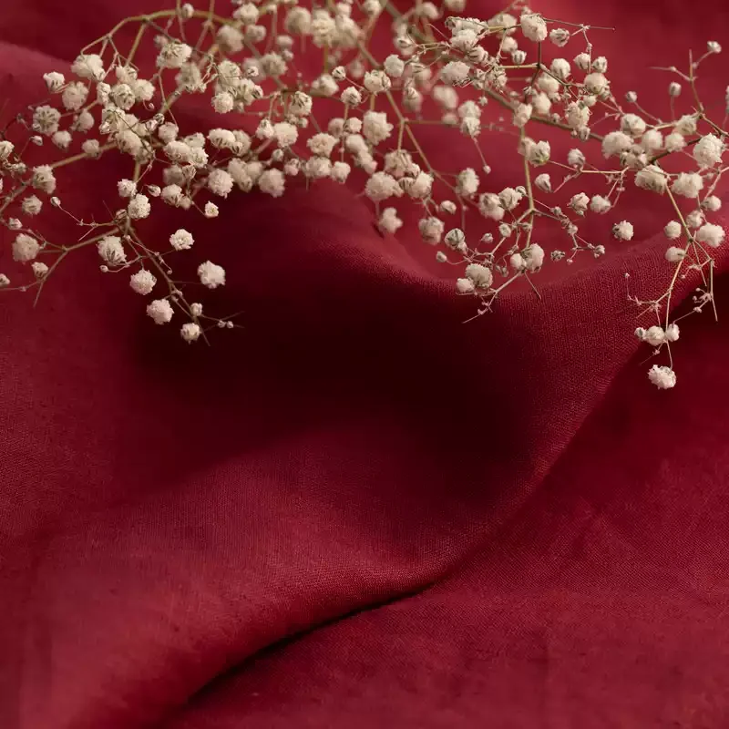 Red 100% linen fabric, DIY sewing fabric for making skirts, shirts, and clothing
Red 100% linen fabric, DIY sewing fabric for making skirts, shirts, and clothing