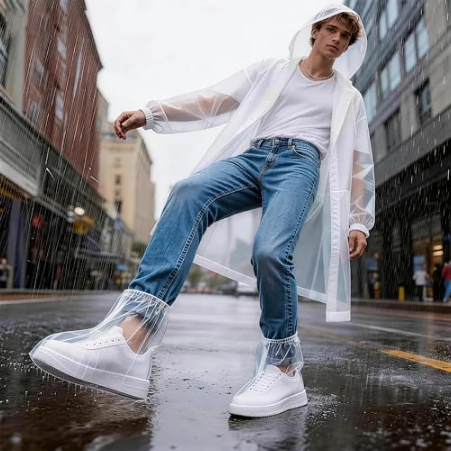 10Pcs Waterproof Shoe Covers-Rain shoe covers-Shoe ponchos plus include 1Pcs Soft and skin-friendly Raincoat- Poncho top-Rain p
10Pcs Waterproof Shoe Covers-Rain shoe covers-Shoe ponchos plus include 1Pcs Soft and skin-friendly Raincoat- Poncho top-Rain p